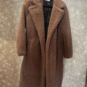 Apparis Brown Teddy Jacket
